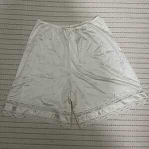Vintage Silk Bloomers with Ribbon and Lace